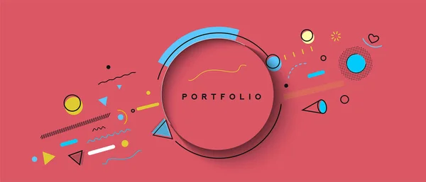 Diseño Patrón Colorido Abstracto Fondo Uso Para Diseño Moderno Cubierta — Vector de stock