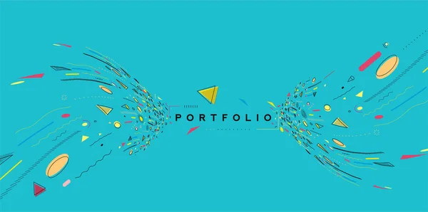 Diseño Patrón Colorido Abstracto Fondo Uso Para Diseño Moderno Cubierta — Vector de stock