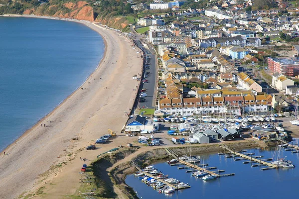 Jurassic Coast i staden av Seaton — Stockfoto