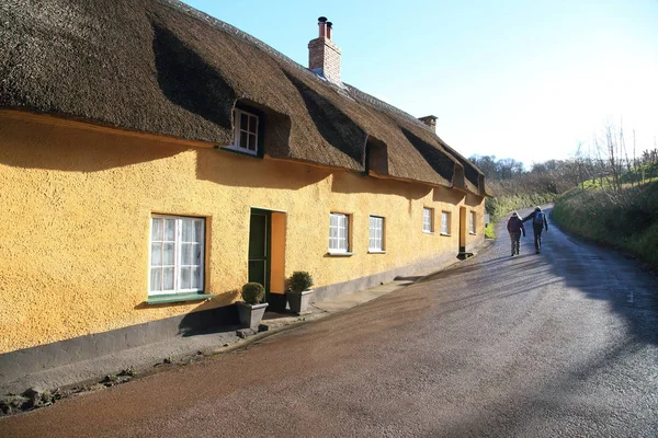 Beutiful Historic Cottage Village Branscombe Devon — Stock Photo, Image