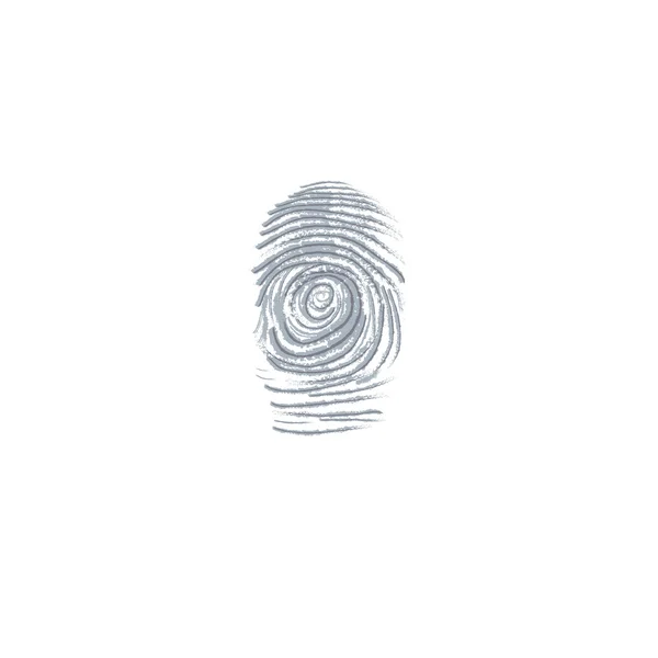 Fingerprint dactylogram finger-mark vector illustration — Stock Vector