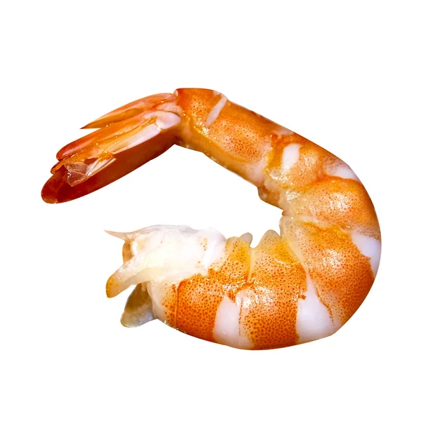 Shrimp isolated on white background. shrimp without shell — Stock Photo, Image