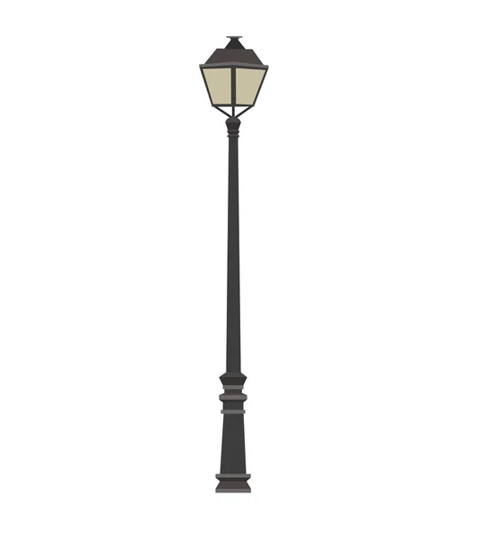 Lamp. Vector illustration of a street lamp — Stock Vector