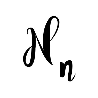  Harf alfabe hat. El yazısı Hat sanatı örnekleri mektup vektör