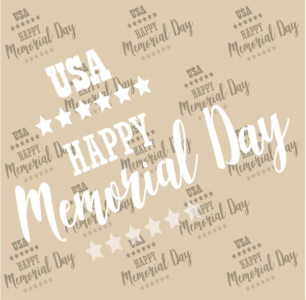 USA Memorial Day. Vzorek pozadí vektor — Stockový vektor