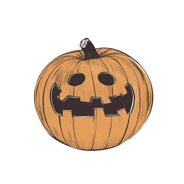 Illustrazione vettoriale di zucca Halloween. Zucca — Vettoriale Stock