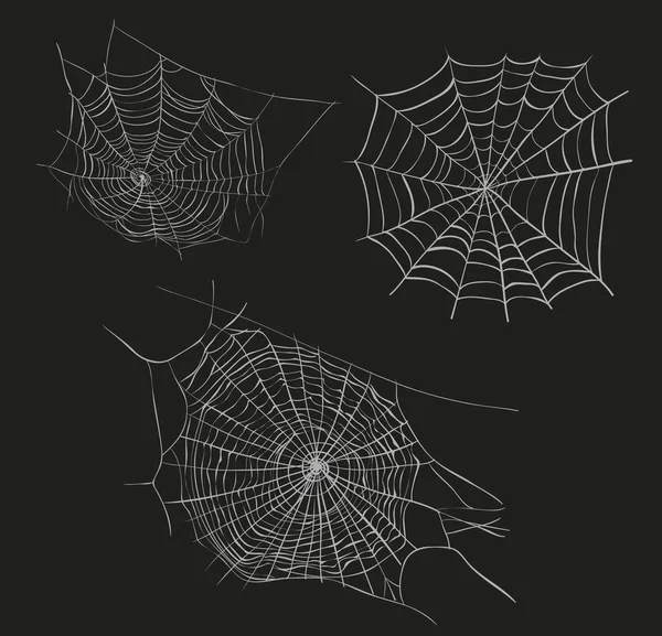 Spider web szkic wektor ilustracja. — Wektor stockowy