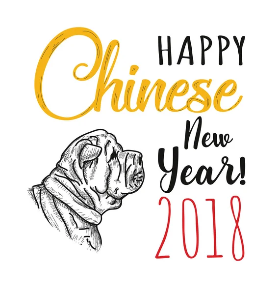幸せな中国の新年. — ストックベクタ