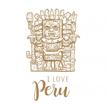 Peru seviyorum. Taş Heykel Peru
