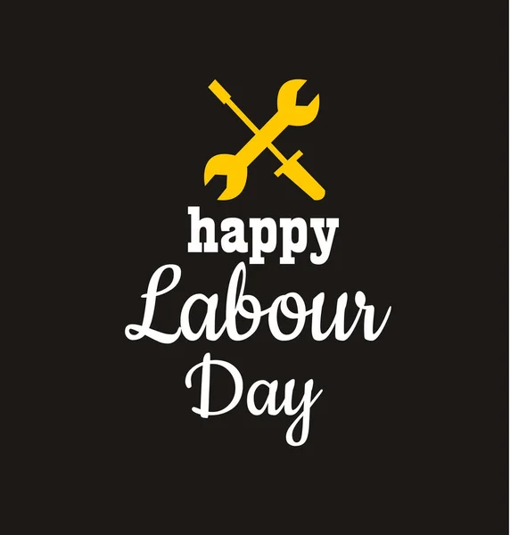 1 de mayo - día del trabajo Día Internacional del Trabajo — Vector de stock