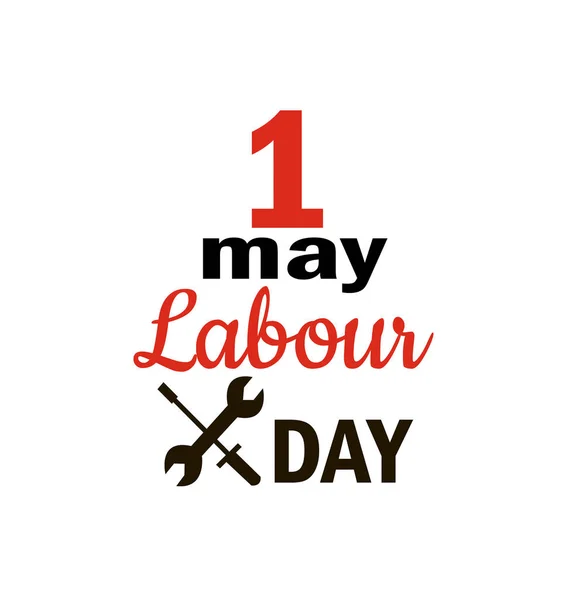 1. Mai - Tag der Arbeit Internationaler Tag der Arbeit — Stockvektor