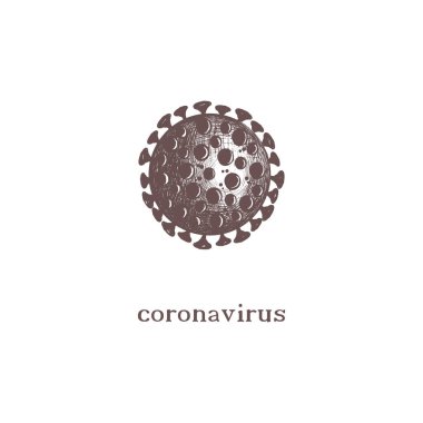 Coronavirus sketch vector illustration. 