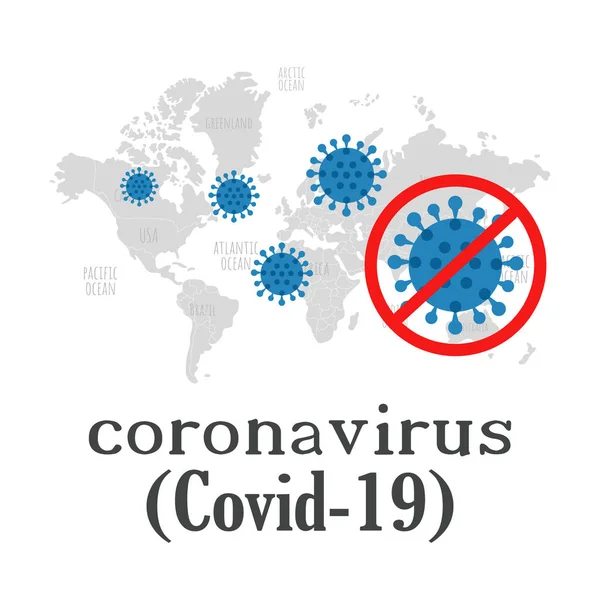 Coronavirus Covid-19 Coronovirus infection — Stock Vector