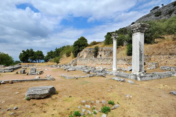 Antiguo teatro en Filipi, Grecia — Foto de Stock