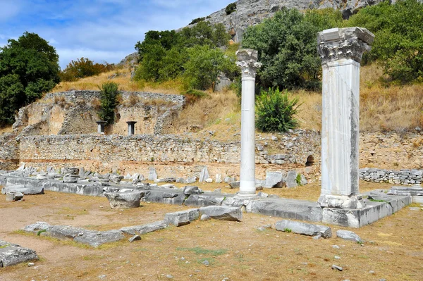 Αρχαίο θέατρο στο Filipi, Ελλάδα — Φωτογραφία Αρχείου