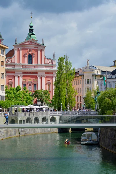 Vista sulla strada di Lubiana, Slovenia — Foto Stock