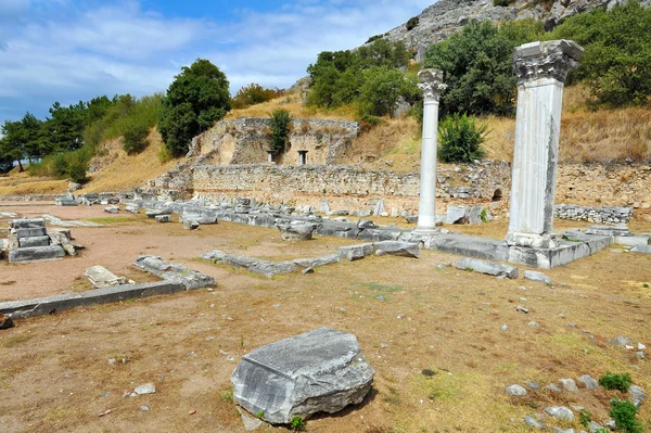 Antiguo teatro en Filipi, Grecia — Foto de Stock