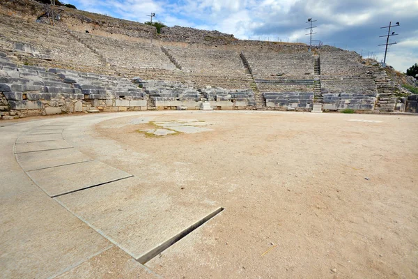 Antické divadlo v Filipi, Řecko — Stock fotografie