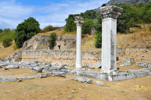 Antika teatern Filipi, Grekland — Stockfoto