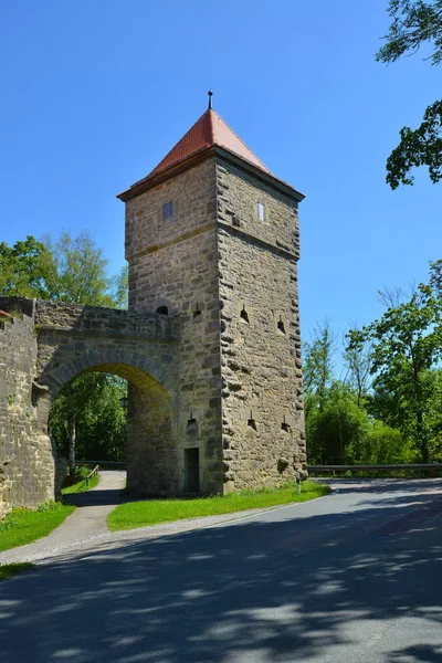 Spitalturm, Rothenburg o.d. (en inglés) Tauber, Alemania —  Fotos de Stock