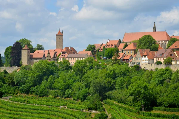 Panorama de Rothenburg ob der Tauber, Alemania — Foto de Stock