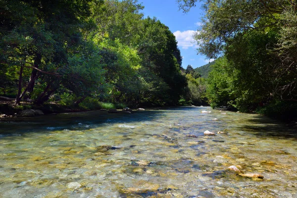 Parga Griekenland August Springs Acheron River Augustus 2018 Parga Griekenland — Stockfoto