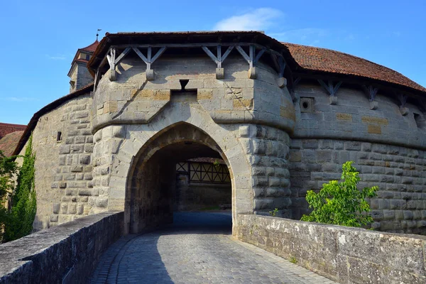 Rothenburg Der Tauber Alemanha Julho Centro Histórico Rothenburg Der Tauber — Fotografia de Stock