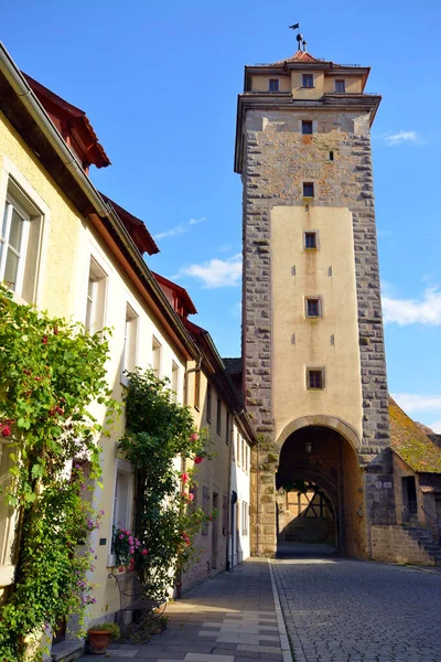 Rothenburg Der Tauber Allemagne Juillet Vieille Ville Centre Ville Rothenburg — Photo