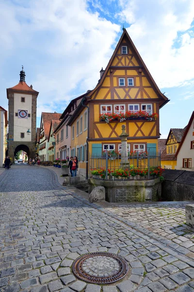 Rothenburg Der Tauber Niemcy Lipiec Stare Miasto Centrum Miasta Rothenburg — Zdjęcie stockowe