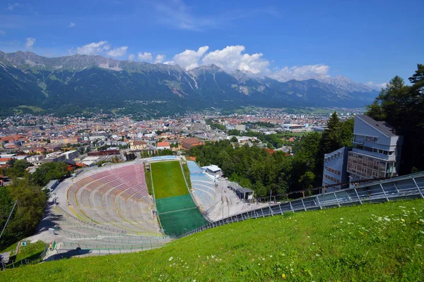 Innsbruck Áustria Agosto Estádio Salto Esqui Bergisel Agosto 2019 Innsbruck — Fotografia de Stock