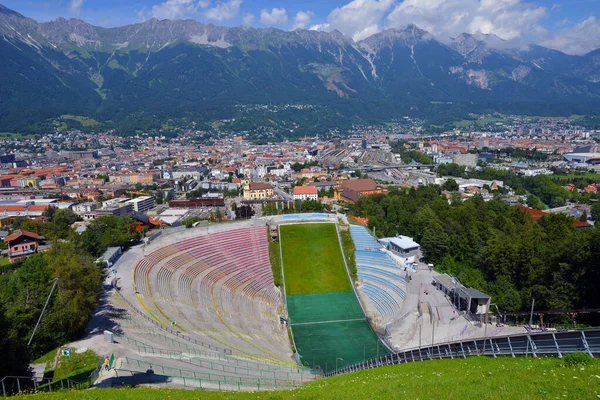 Innsbruck Áustria Agosto Estádio Salto Esqui Bergisel Agosto 2019 Innsbruck — Fotografia de Stock