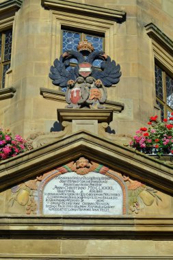 ROTHENBURG OB DER TAUBER, Almanya - 13 Temmuz 2017 'de Rothenburg ob der Tauber, Almanya' nın Rothenburg ob der Tauber kentinde
