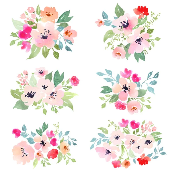 Watercolor floral pattern — Stock Photo, Image