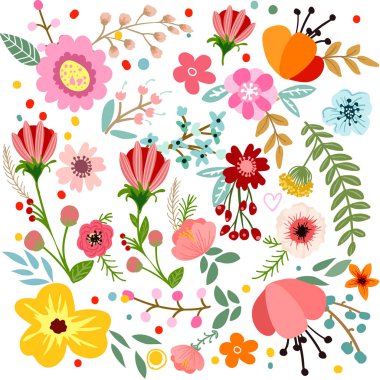 Botanik çiçek arka plan Meydanı