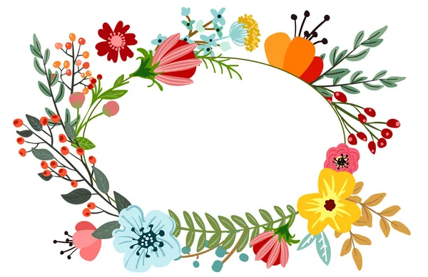 Bouquet floral botanique — Image vectorielle