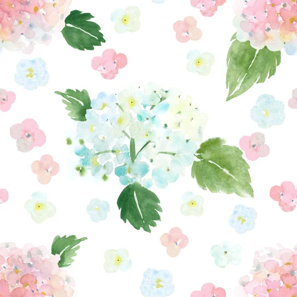 Spring flowers seamless pattern — Stock Photo, Image