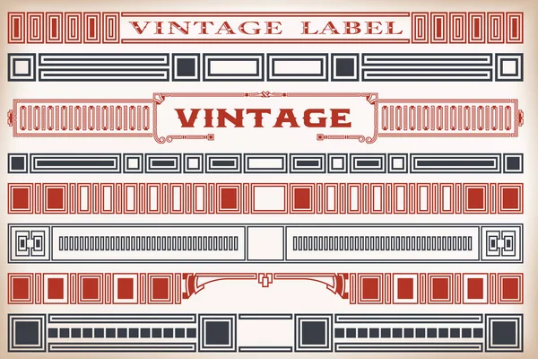 Diseño de marco vintage para etiquetas — Vector de stock