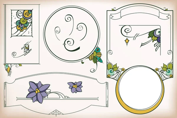 Винтажный дизайн этикеток, баннеров, наклеек и других дизайнов . — стоковый вектор