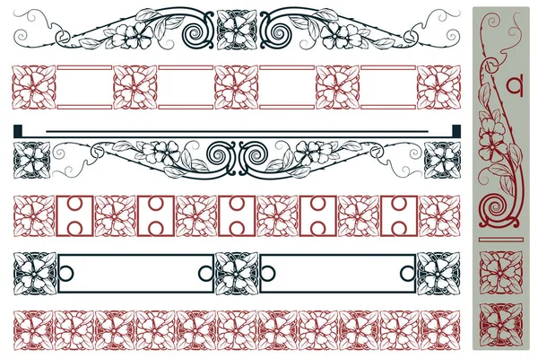 Vektorpflanzenvignette — Stockvektor