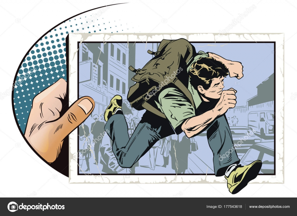 running man backpack