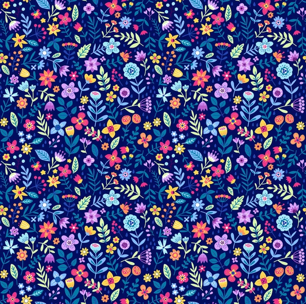 Floral pattern in the small flowers. — Stock Vector