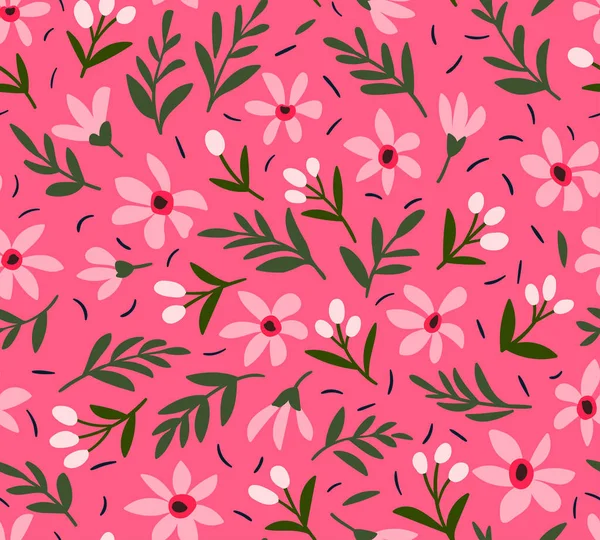 Cute floral pattern in the small flower. Ditsy print. Seamless vector texture. Elegant template for fashion prints. Printing with small  flowers on background