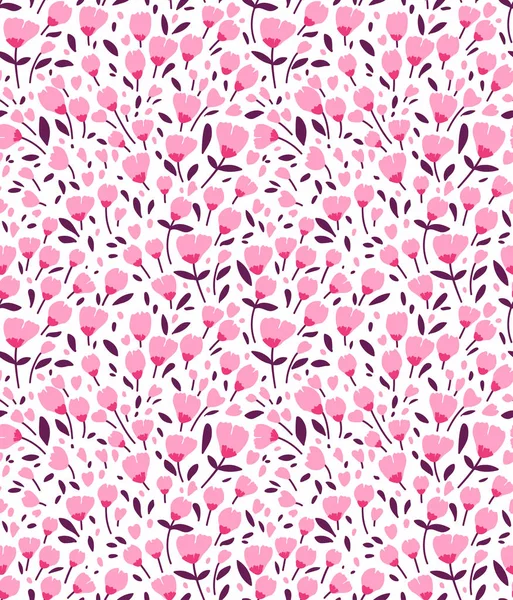 Cute floral pattern in the small flower. Ditsy print. Seamless vector texture. Elegant template for fashion prints. Printing with small  flowers on background