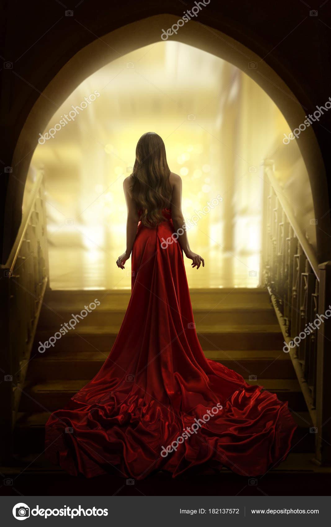 red dress back