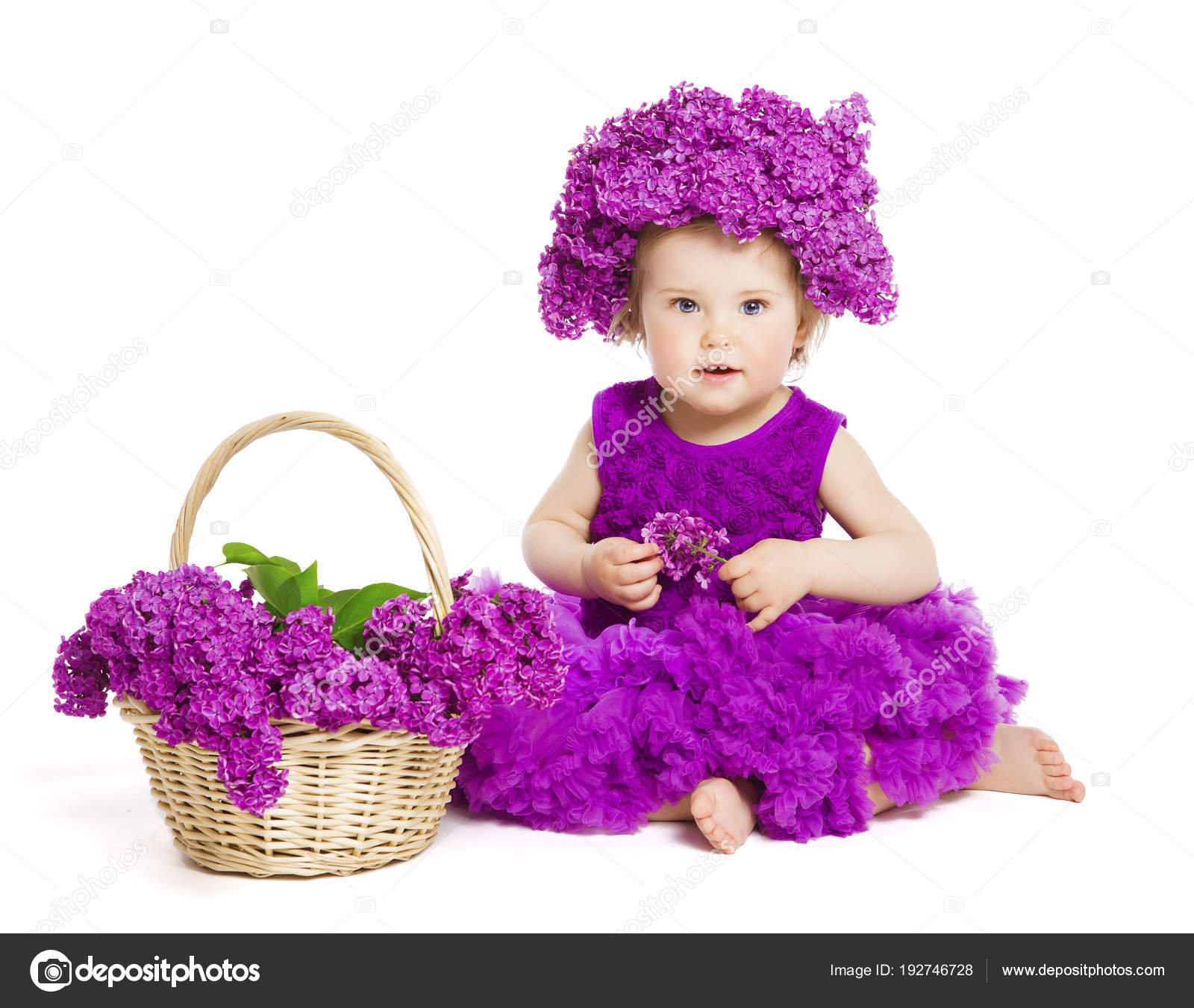 violet dress for baby girl