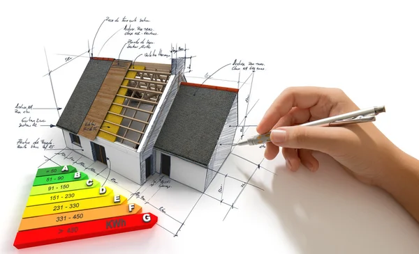 Verbesserung der Energieeffizienz — Stockfoto