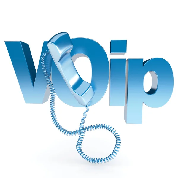 Blauwe gesprek Voip — Stockfoto