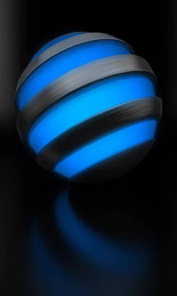 Голубой глобус — стоковое фото