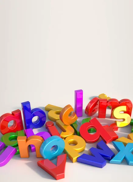 Çok renkli alfabesi — Stok fotoğraf