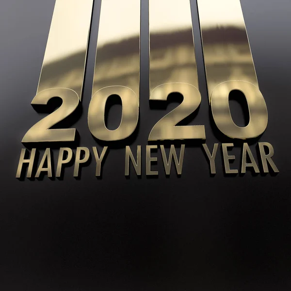 快乐的新年2020 — 图库照片